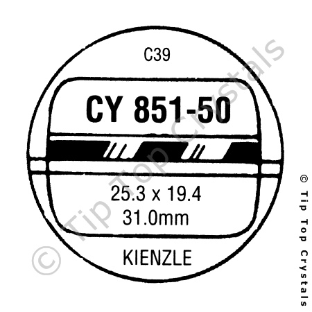 GS CY851-50 Watch Crystal