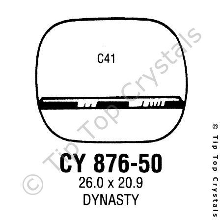 GS CY876-50 Watch Crystal