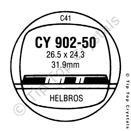 GS CY902-50 Watch Crystal