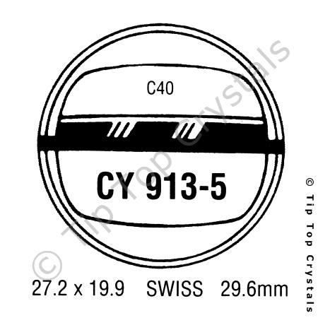 GS CY913-5 Watch Crystal
