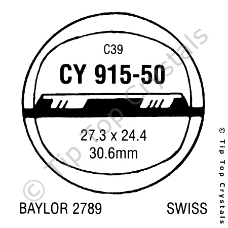 GS CY915-50 Watch Crystal