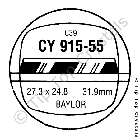 GS CY915-55 Watch Crystal