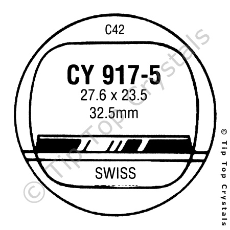 GS CY917-5 Watch Crystal