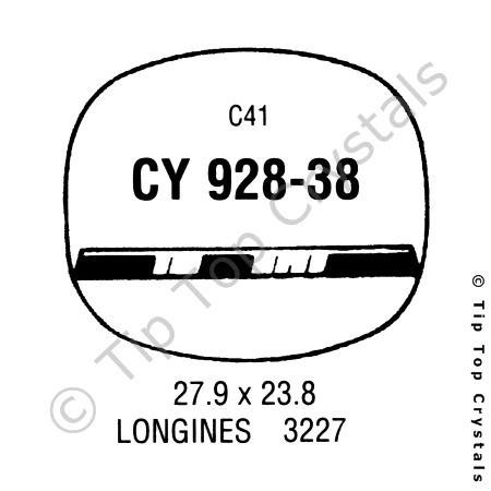 GS CY928-38 Watch Crystal