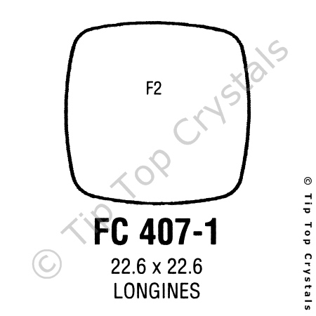 GS-FC407-1 Watch Crystal (Plastic, Flat)