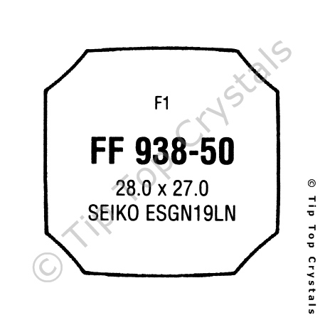 GS-FF938-50 Watch Crystal (Plastic, Flat)