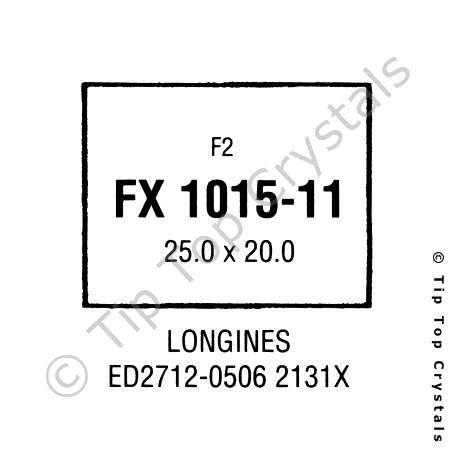 GS-FX1015-11 Watch Crystal (Plastic, Flat)