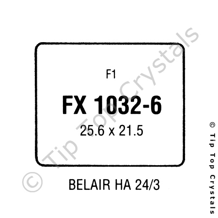 GS-FX1032-6 Watch Crystal (Plastic, Flat)