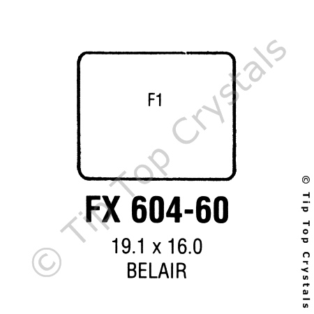 GS-FX604-60 Watch Crystal (Plastic, Flat)