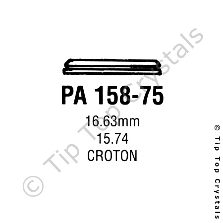 GS PA158-75 Watch Crystal