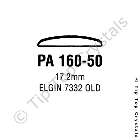 GS PA160-50 Watch Crystal