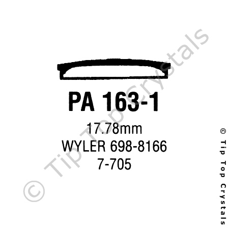 GS PA163-1 Watch Crystal