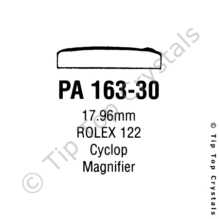 GS PA163-30 Watch Crystal
