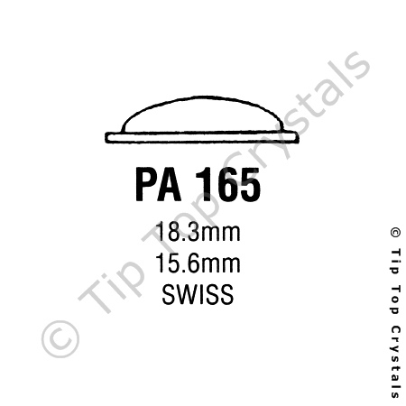 GS PA165 Watch Crystal