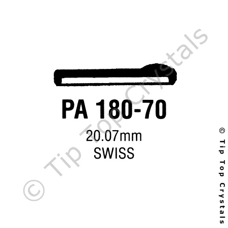GS PA180-70 Watch Crystal