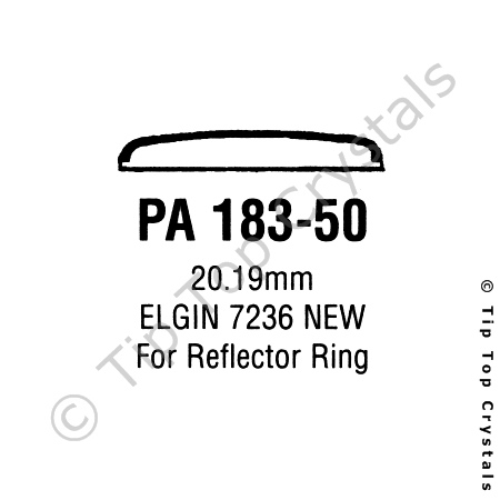 GS PA183-50 Watch Crystal