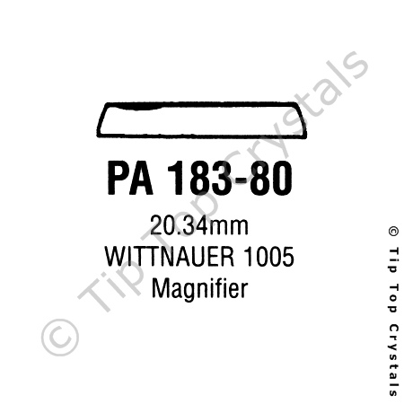 GS PA183-80 Watch Crystal