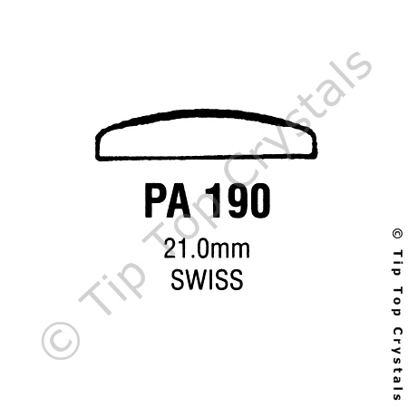 GS PA190 Watch Crystal