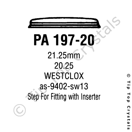 GS PA197-20 Watch Crystal