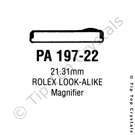 GS PA197-22 Watch Crystal