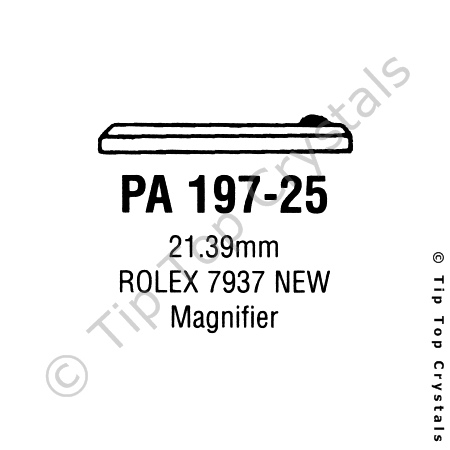 GS PA197-25 Watch Crystal