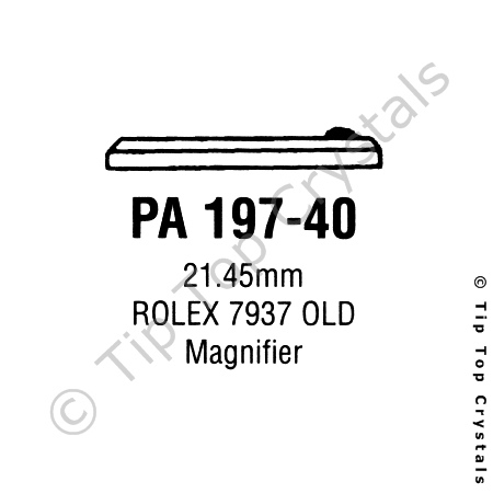 GS PA197-40 Watch Crystal