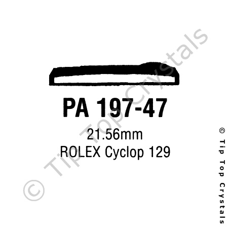 GS PA197-47 Watch Crystal