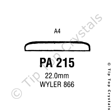 GS PA215 Watch Crystal