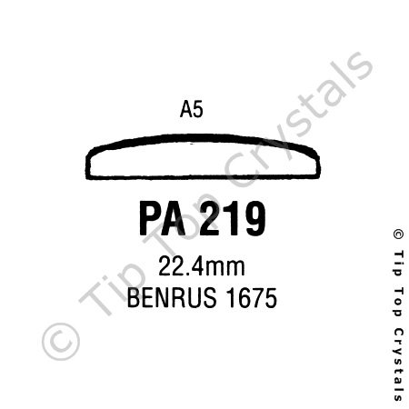 GS PA219 Watch Crystal