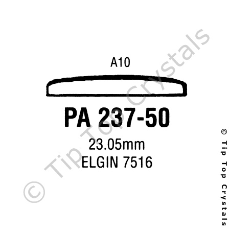 GS PA237-50 Watch Crystal