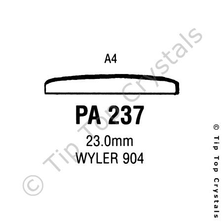 GS PA237 Watch Crystal