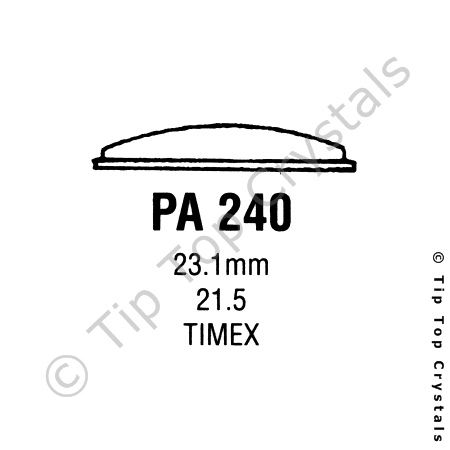 GS PA240 Watch Crystal