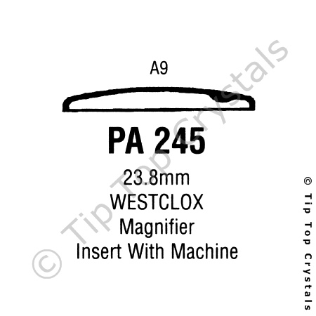 GS PA245 Watch Crystal