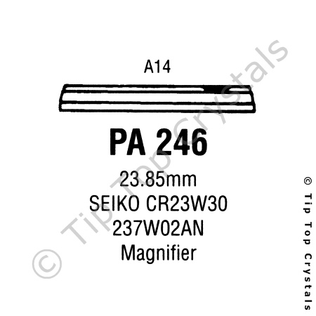 GS PA246 Watch Crystal