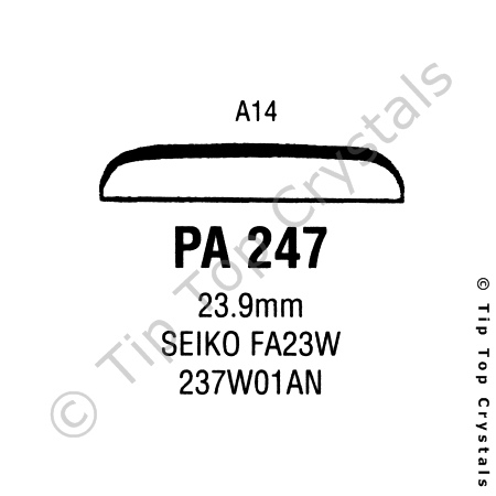 GS PA247 Watch Crystal