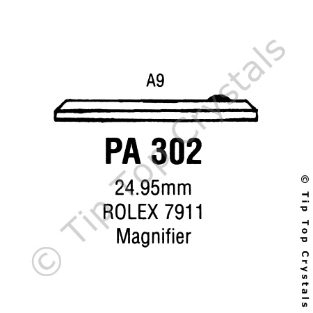 GS PA302 Watch Crystal