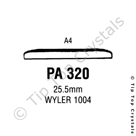 GS PA320 Watch Crystal