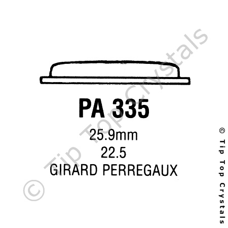 GS PA335 Watch Crystal