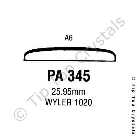 GS PA345 Watch Crystal