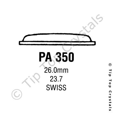 GS PA350 Watch Crystal