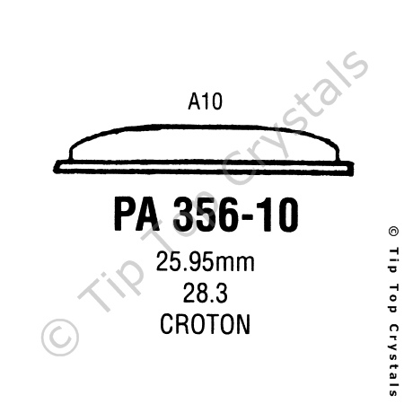 GS PA356-10 Watch Crystal
