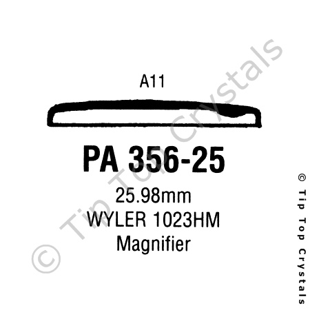 GS PA356-25 Watch Crystal