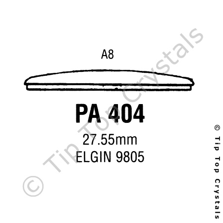 GS PA404 Watch Crystal