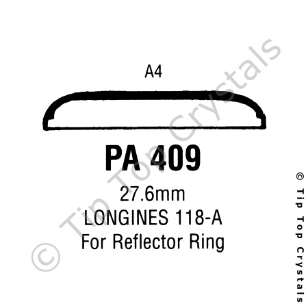 GS PA409 Watch Crystal