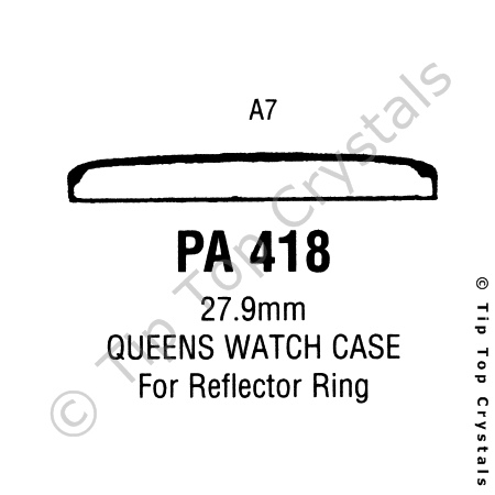 GS PA418 Watch Crystal