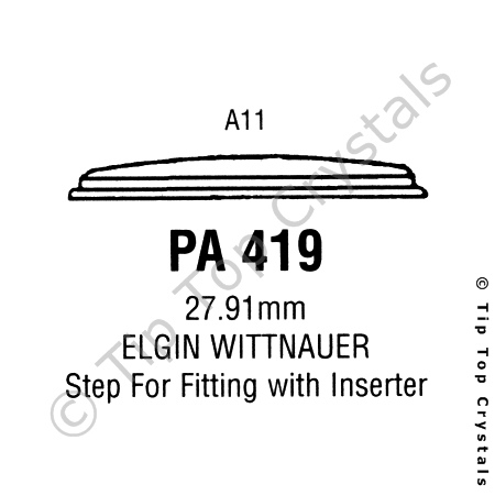 GS PA419 Watch Crystal