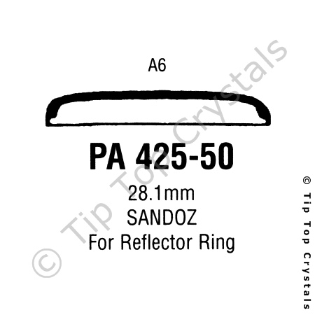 GS PA425-50 Watch Crystal