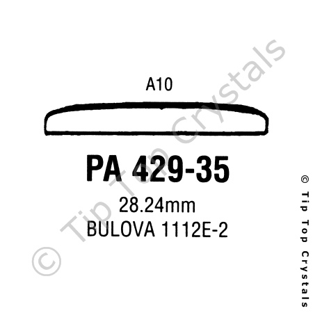 GS PA429-35 Watch Crystal