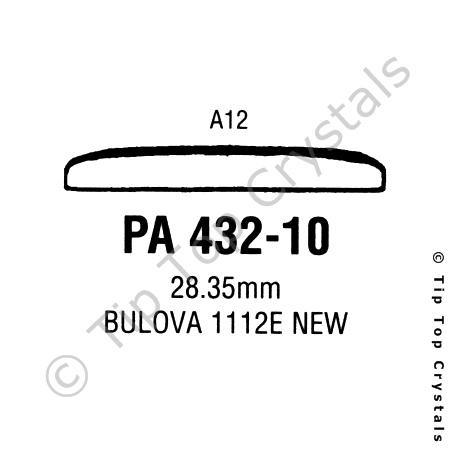 GS PA432-10 Watch Crystal