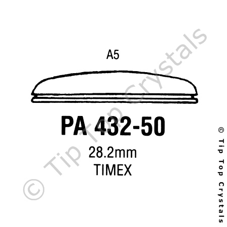 GS PA432-50 Watch Crystal